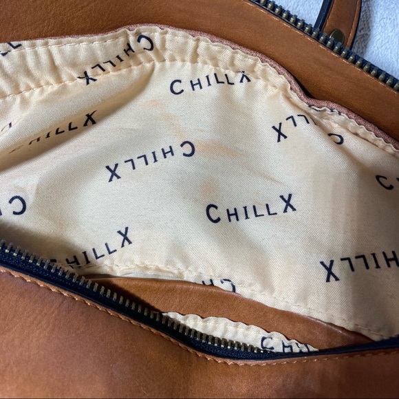 ChillX Large Leather Bag Purse with chain - Picture 9 of 9